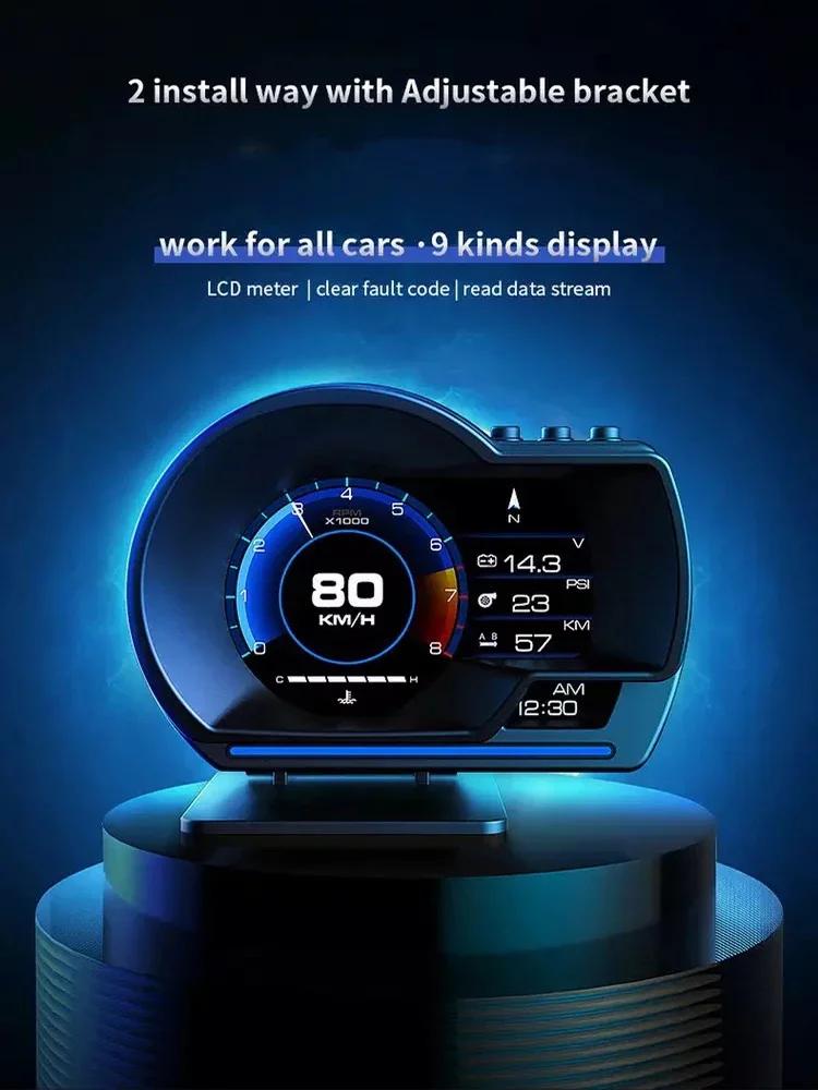 ֽ A501    ÷ Obd2 Ʈ ڵ HUD   Ÿ  ˶ ͺ    µ RPM ڵ 